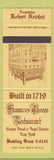 Matchbook Cover - Frances Tavern Restaurant New York City