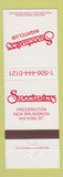 Matchbook Cover - Sweetwaters Fredericton NB