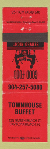 Matchbook Cover - Townhouse Buffet Daytona Beach FL
