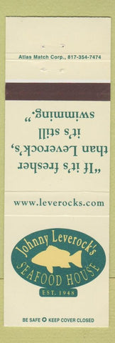 Matchbook Cover - Johnny Leverock's Seafood House CHAIN FL