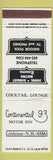 Matchbook Cover - Continental 93 Motor Inn Littleton NH