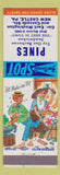 Matchbook Cover - Pines Restaurant New Castle PA hillbilly