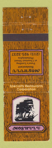 Matchbook Cover - Moshulu Restaurant Philadelphia PA