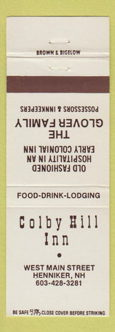 Matchbook Cover - Colby Hill Inn Henniker NH