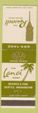 Matchbook Cover - Roosevelt Motor Hotel Seattle WA