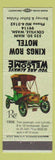 Matchbook Cover - Kings Row Motel Colville WA