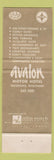 Matchbook Cover - Avalon Motor Hotel Waukesha WI WORN