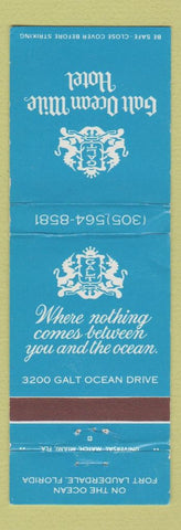 Matchbook Cover - Galt Ocean Mile Hotel Fort Lauderdale FL WEAR