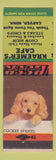 Matchbook Cover - Kraemer's Cafe Carver MN Cocker Spaniel