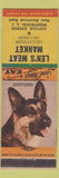 Matchbook Cover - Len's Meat Market Brentwood LI NY Shepherd