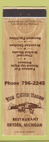 Matchbook Cover - Chuck Wagon Restaurant Dryden MI