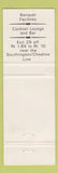 Matchbook Cover - Pavilion Restaurant Cheshire CT