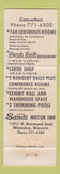 Matchbook Cover - Sands Motor Inn Milwaukee WI