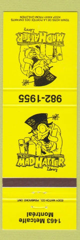 Matchbook Cover - Mad Hatter Library Montreal QC