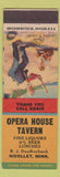 Matchbook Cover - Opera House Tavern Nicollet MN