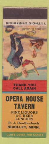 Matchbook Cover - Opera House Tavern Nicollet MN