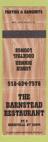 Matchbook Cover - Barnstead Restaurant Keeseville NY