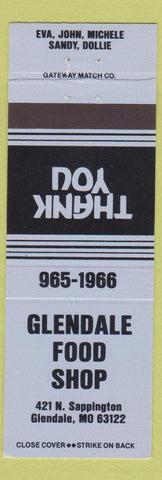 Matchbook Cover - Glendale Food Shop Glendale MO