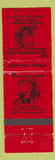 Matchbook Cover - Blacksmith Shop Glens Falls NY