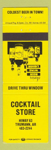 Matchbook Cover - Cocktail Store Liquor Trumann AR