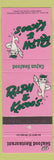 Matchbook Cover - Ralph and Kacoo's Restaurant Cajun Seafood