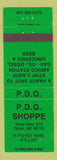 Matchbook Cover - PDQ Shop Amoco oil gas Tilden NE