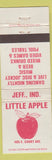 Matchbook Cover - Little Apple Bar billiards Jefferson IN