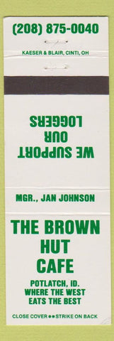Matchbook Cover - Brown Hut Cafe Potlatch ID