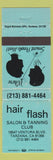 Matchbook Cover - Hair Flash Salon Tanning Tarzana CA