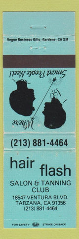 Matchbook Cover - Hair Flash Salon Tanning Tarzana CA