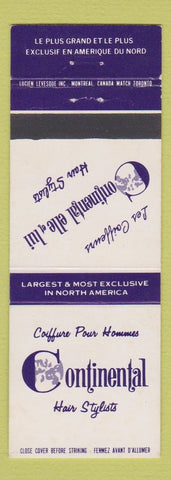 Matchbook Cover - Continental Hair Salon Canada CHAIN