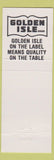 Matchbook Cover - Golden Isle Brand Grocery Sugar