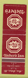 Matchbook Cover - Weber's Inn Ann Arbor MI