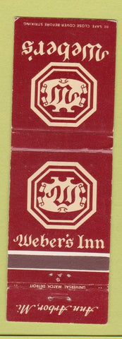 Matchbook Cover - Weber's Inn Ann Arbor MI