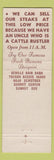 Matchbook Cover - Black Angus Restaurant Miami Beach FL Fort Lauderdale