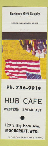 Matchbook Cover - Hub Cafe Moorcroft WY