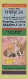 Matchbook Cover - AW Stauffer Electric Martindale PA Chihuahua