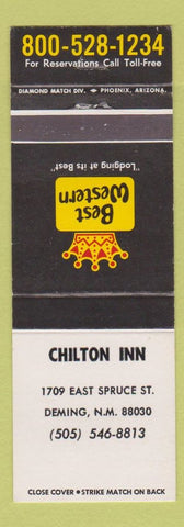 Matchbook Cover - Chilton Inn Deming NM Best Western WEAR