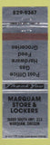 Matchbook Cover - Marquam Store Lockers feed OR
