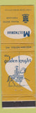 Matchbook Cover - Golden Knight Hotel Multnomah Portland OR WEAR