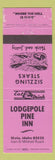 Matchbook Cover - Lodgepole Pine Inn Dixie ID