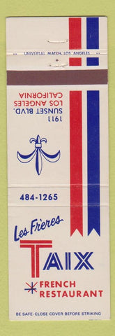 Matchbook Cover - Les Freres Taix French Restaurant Los Angeles CA