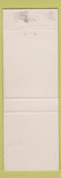 Matchbook Cover - Colonial Restaurant Italian Singac Wayne NJ