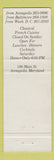 Matchbook Cover - Auberge de France French Restaurant Annapolis MD WEAR