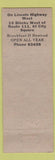 Matchbook Cover - Eyster's Tourist Home York PA