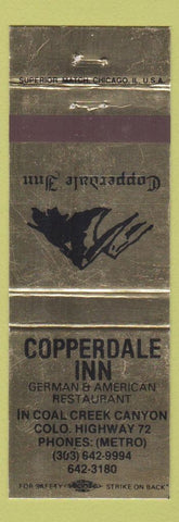 Matchbook Cover - Copperdale Inn German Restaurant Golden Colorado