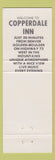 Matchbook Cover - Copperdale Inn German Restaurant Golden Colorado