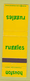Matchbook Cover - Ruggles Houston TX