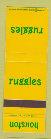 Matchbook Cover - Ruggles Houston TX