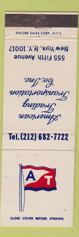 Matchbook Cover - American Trading Transportation New York City WEAR